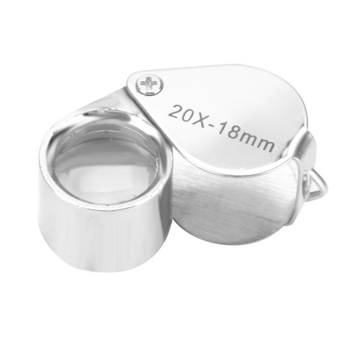 Loupe Professionnelle 30x Pour Bijoutier - Verre Plaqué Chrome - Neuf