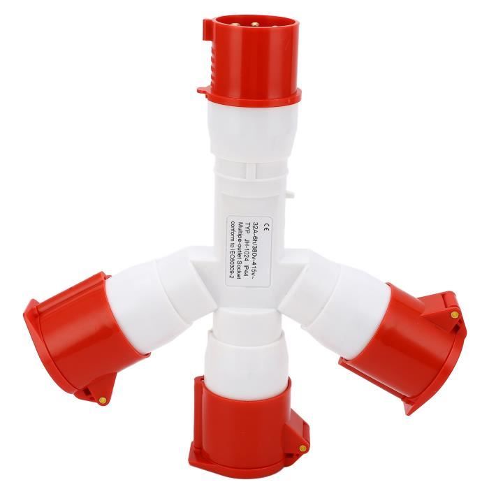 Prise Industrielle IP44 3 Broches (2P+E) 16A 110-130V - Mâle Ou Femelle, étanche Pour Chantier Ou Usage Extérieur - TVA Incluse