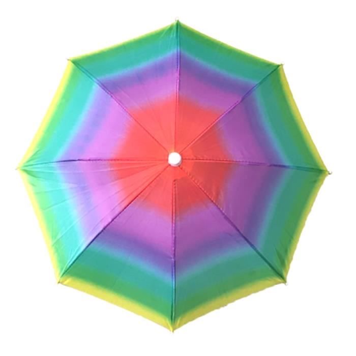 Chapeau Parapluie 2 En 1 Anti-UV Et Pluie - Casquette Parasol Pour Homme Et Femme Golf, Plage, Randonnée