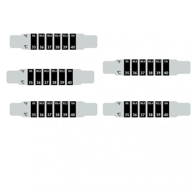 20 Pièces D'autocollants De Température Frontale Réutilisables