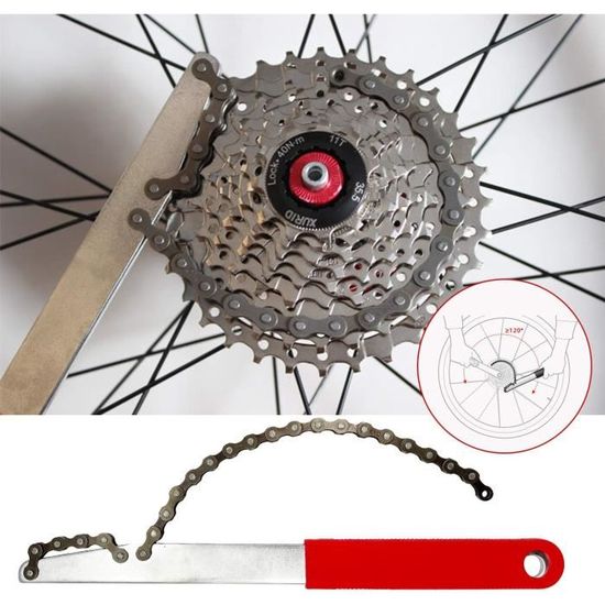 Zilong Fouet à Chaîne Pour Vélo Avec Déonte Cassette Pour Ontage Ou