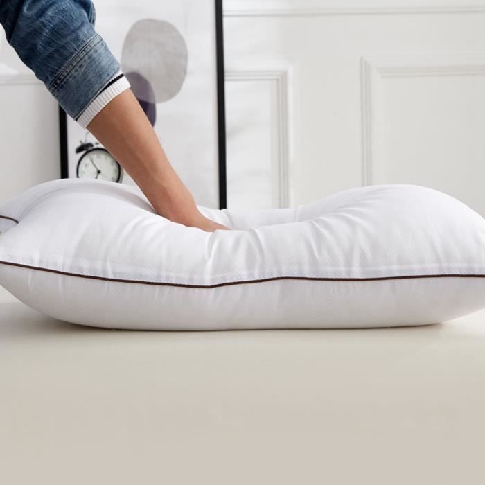 Coussin De Repos Pour Cou Et Lombaires - Forme Galets En Coton Doux - Pour Bureau, Voiture, Maison