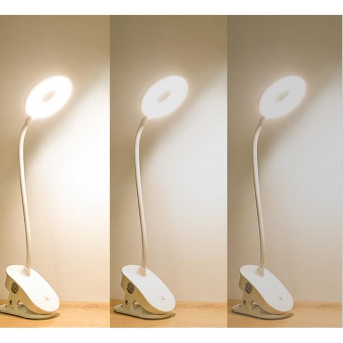 Lampe de Bureau sans fil à Led Tactile Rechargeable Flexible avec