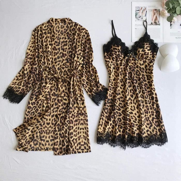 Peignoir leopard sale