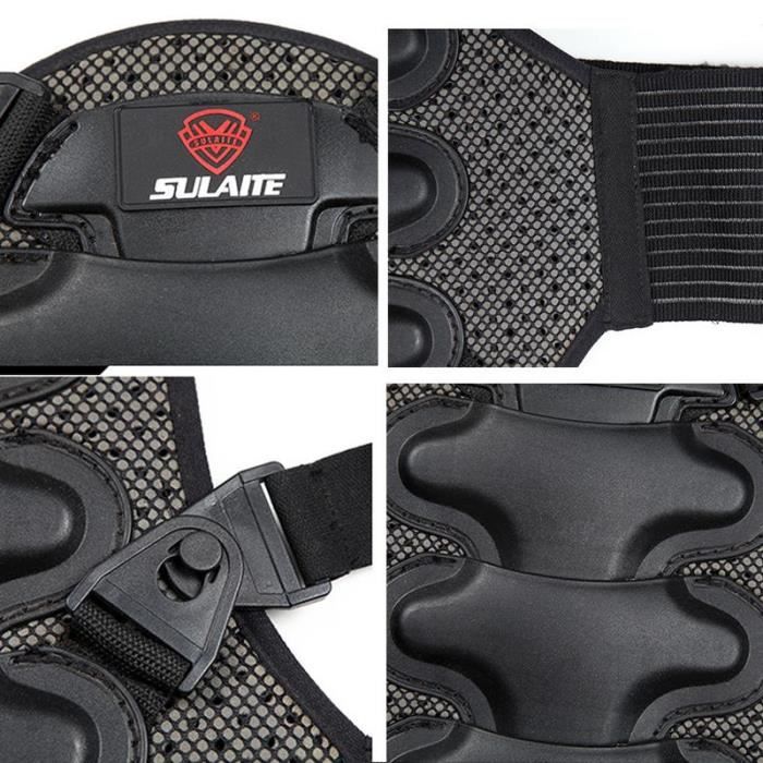 Ceinture Lombaire Moto Blackwild - Soutien Dos Homme/femme - Noir/rouge - Taille XL