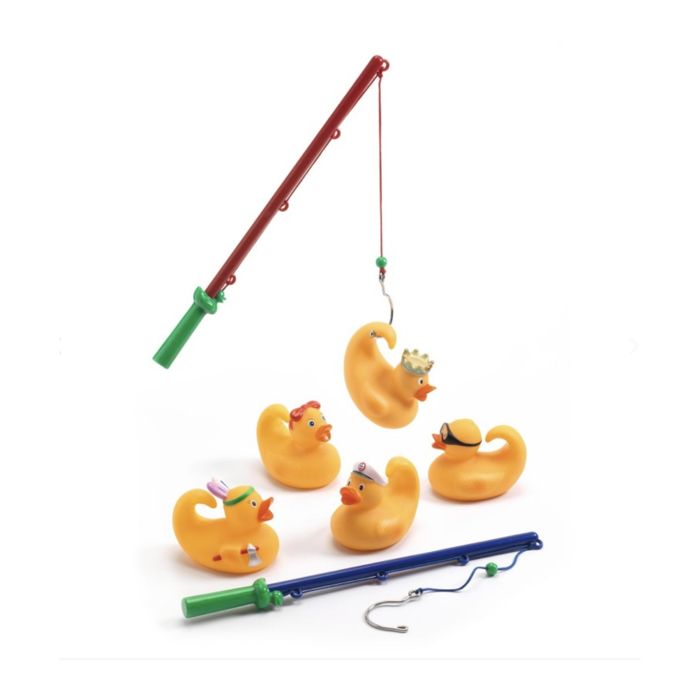 Kit de Pêche aux Canards Multicolores en Plastique - 12 Canards, 3 Hameçons, Crochet et Poids - Jouet de Bain et Piscine pour Garçons et Filles en destockage et reconditionné chez