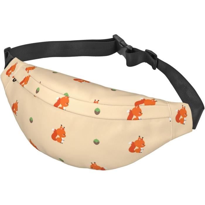 Sac Banane Réglable Motif Chien Et Cheval - Imperméable, Spacieux - Pour Homme Et Femme, Randonnée, Voyage