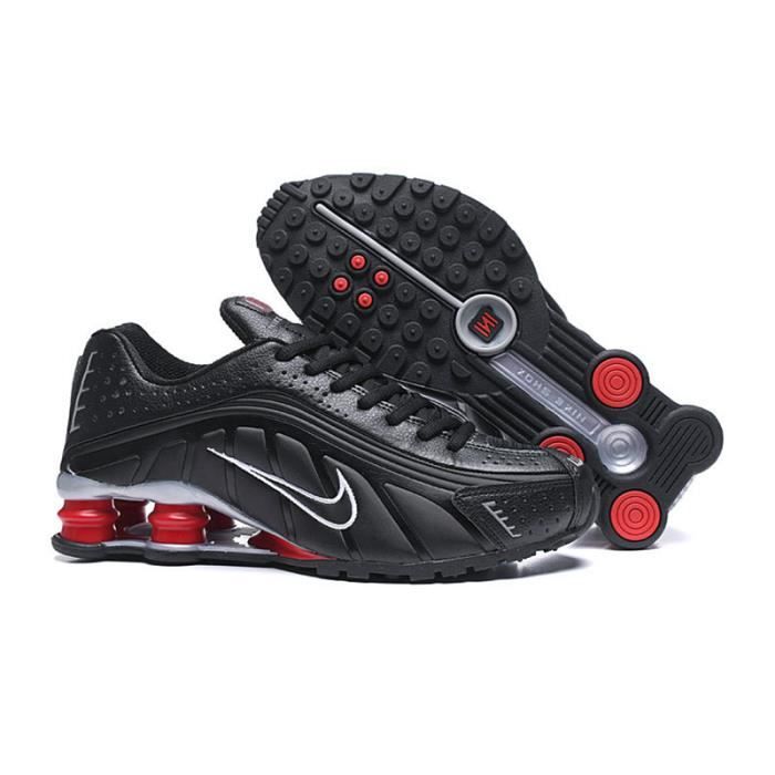 NIKE SHOX R4 Basket chaussures de sport Noir rouge Cdiscount Chaussures