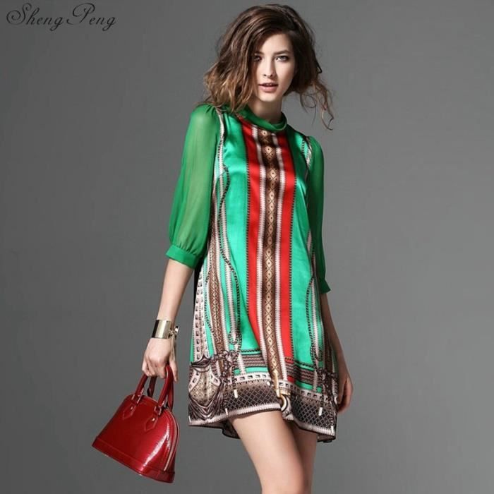 Robe Robe Hippie style boh mien robe hippie brod e mexicaine robe