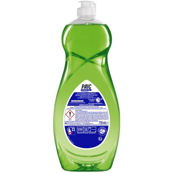 Liquide vaisselle Intégral 5 PAIC : le flacon de 1,5 l à Prix