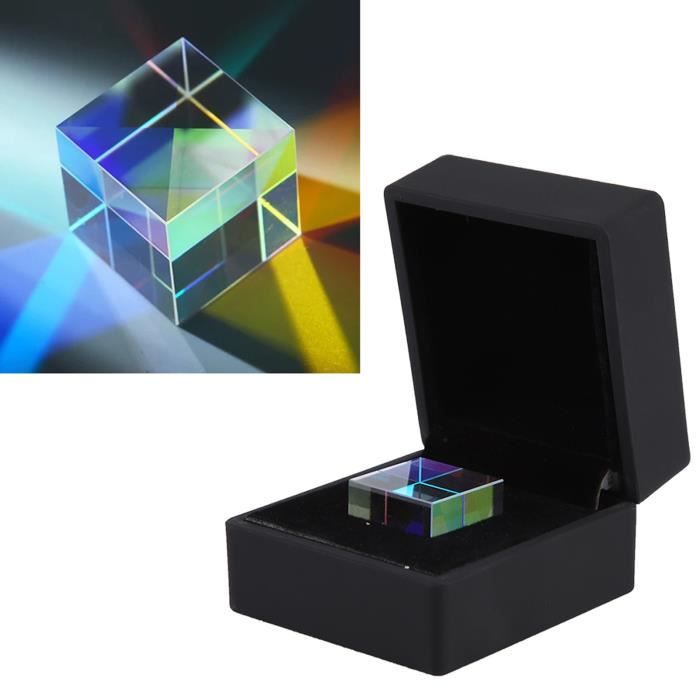 Prisme cube, Prisme de verre optique, Lumière Vive K9 Verre Optique 23 * 23 * 23 Mm Recherche d'art décoratif pour l'enseignement de la physique Prisme cube, Prisme de verre optique, Lumière Vive K9 Verre Optique 23 * 23 * 23 Mm Recherche d'art décoratif pour l'enseignement de la physique