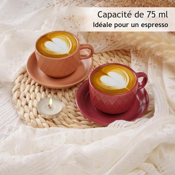 6 TASSES À ESPRESSO (Blanc) - BORBONE - La Capsulerie