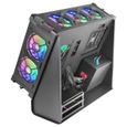 Mars Gaming MCB Noir, Boîtier PC Gaming ATX XL, Custom Premium Edition, Structure Modulaire Double Chambre-2
