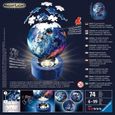 Puzzle 3D Ball illuminé - Les astronautes - Ravensburger - 72 pièces - Thème Astrologie et ésotérisme-2