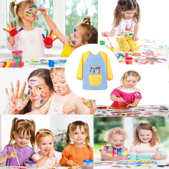 Tablier Peinture Enfant, Blouse Peinture Enfants Imperméable