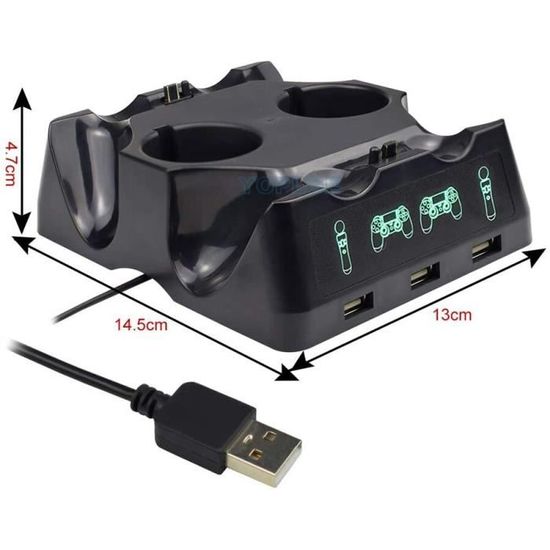 Jeux vidéo,Support de chargeur pour manette de jeu PS4 PS Move VR