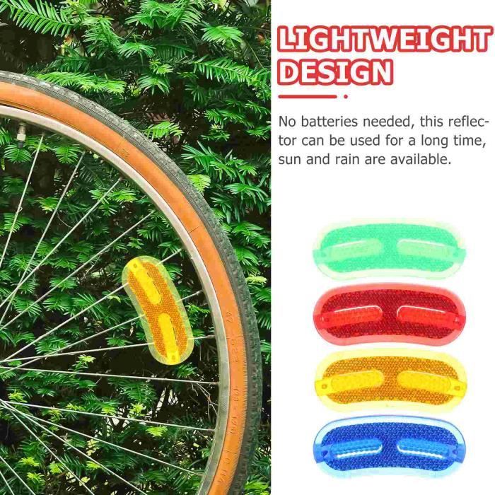 Lampe de roue de vélo de cycliste colorées à double,Lumières LED à rayons  de vélo - Cdiscount Sport