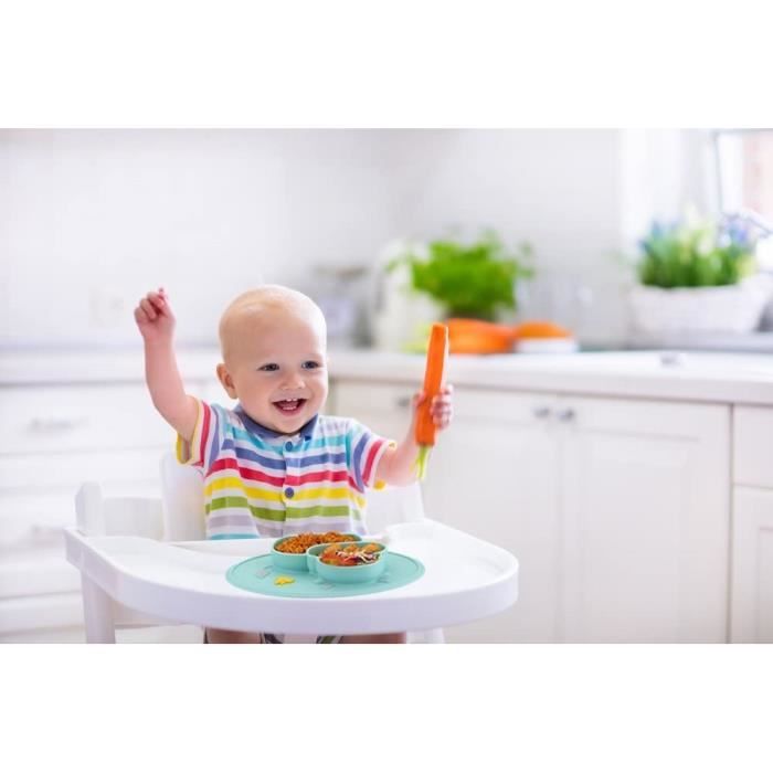 Assiette en silicone pour bébé avec plaque d'aspiration - Temu Canada