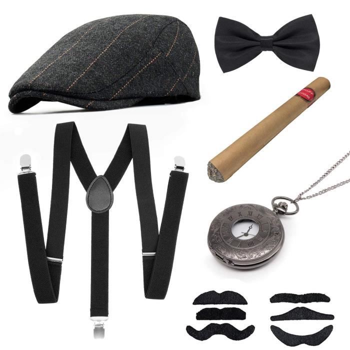 Déguisement Homme Sherlock Holmes, accessoires des années 1920, AYUQI Kit  Déguisement vintage - Noir, Ensemble Costumes Cosplay - Cdiscount Jeux -  Jouets