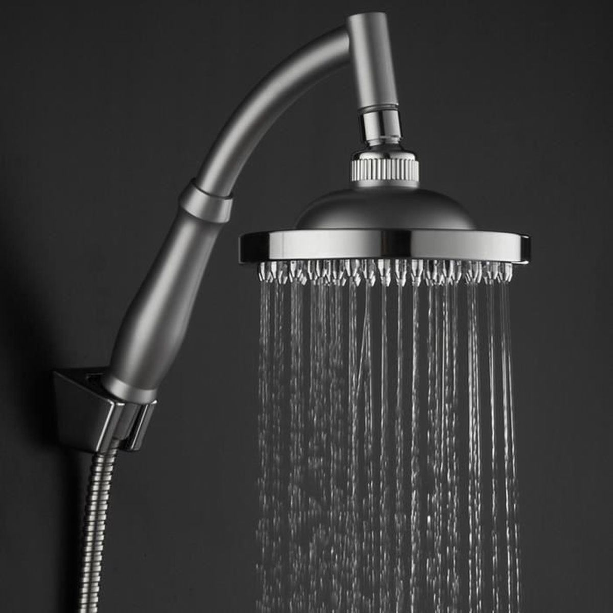 g/éant douche de pluie Pomme ronde Pommeau orientable ABS chrom/é 15 cm