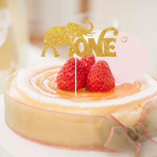 Dessus De Gateau Sur Le Theme Des Animaux De La Jungle Bebe Fete D Anniversaire Choix De Fruits Dessert Figurine Decor De Gateau Cdiscount Maison