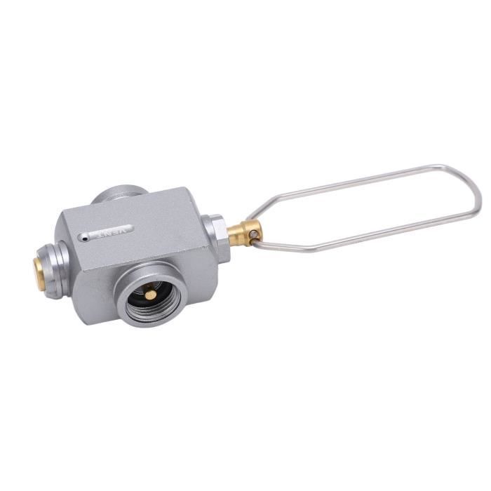 Adaptateur De Cartouche De Gaz – Valve Lindal – Compatible Butane/propane – Pour Réchaud Camping – Remplissage Sécurisé – Alliage Aluminium