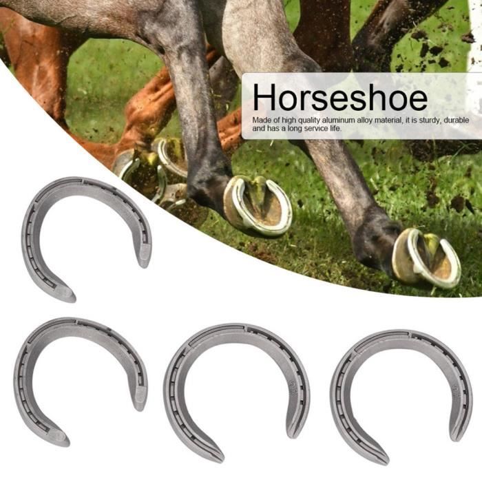 ZJCHAO accessoire d'équitation 4pcs kit de fer à cheval en alliage d'aluminium  accessoires d'équipement d'outil d'équitation - Cdiscount Au quotidien
