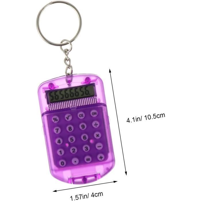 Ornements de sac Calculatrice de poche Calculatrice Porte-clés