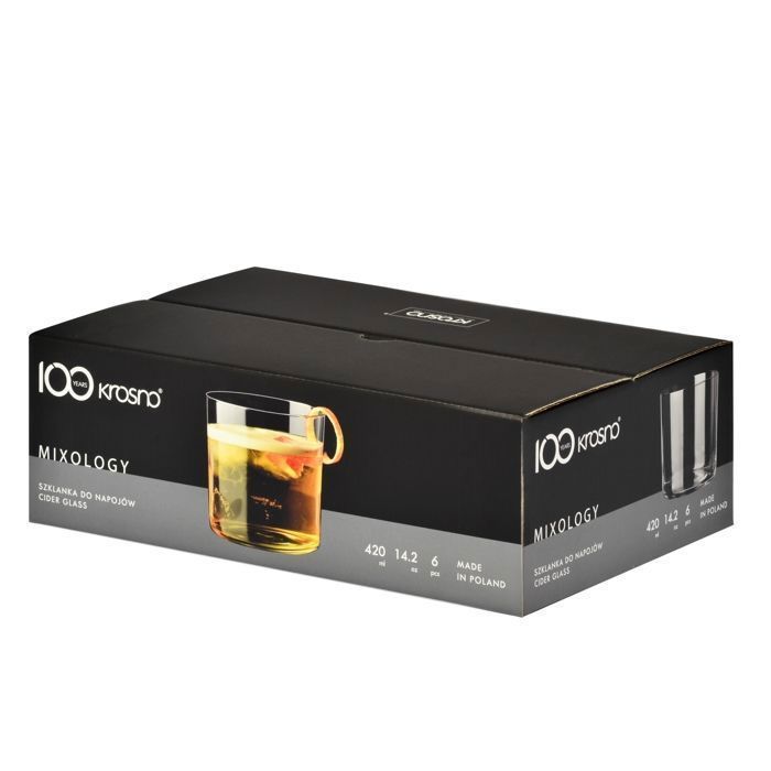 Set 6 Verres à Eau 420ml Krosno - Design Élégant Moderne Pour Maison, Restaurant & Fêtes