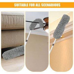 Balai Tête-de-Loup Avec Manche Télescopique Vinyle - Nettoyage Efficace Tapis Et Surfaces