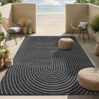 Tapis de Salon Moderne - THE CARPET - Santo Plus - Anthracite - 120 x 160 cm