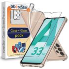 ebestStar ® pour Samsung Galaxy A33 5G SM-A337 - Coque Silicone Coins Renforcés INVISIBLE antichoc + Film VERRE Trempé, Transparent