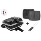 Gaufrier réversible - LAGRANGE - 39426 - 2 gaufres - 2 croque-monsieur - Antiadhésif double couche