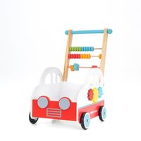 Trotteur pour Bébés Chariot Multi-Activités Montessori Robincool Creta 30x44x51 cm Bois Stimule le Développement Psychomoteur