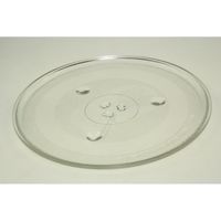 Plateau verre micro-ondes 315mm Candy Rosieres - Compatible lave-vaisselle - Transparent