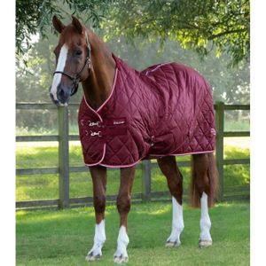 SULKY - ATTELAGE Couverture d'écurie pour cheval Premier Equine Tuscan 100 g - burgundy - 206 cm