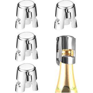 BOUCHON - DOSEUR  Bouchon À Champagne 4 Pièces Bouchons De Bouteille