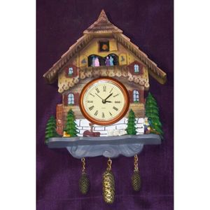 Magnet Chalet Coucou en resine 7,5//6,3//1,5 cm b