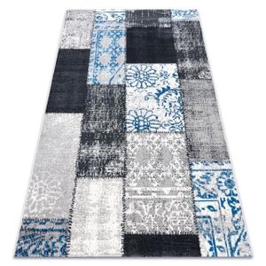 Patchwork tapis tapis sol bleu 200x220 CM 