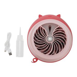Petit ventilateur de bureau USB noir XUAMZ Mini ventilateur personnel de bureau portable de 6 pouces ventilateur de refroidissement à rotation de 360 degrés réglable à 2 vitesses