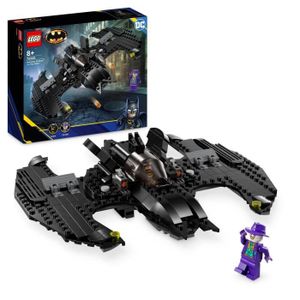 ASSEMBLAGE CONSTRUCTION LEGO® DC 76265 Batwing : Batman Contre le Joker, Jouet d'Avion Iconique du Film 1989 avec 2 Minifigurines