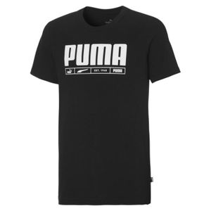 T-SHIRT T-shirt Noir Garçon Puma Blank