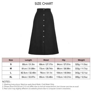 JUPE Dioche Jupe longue en velours côtelé Women's Mid Length Split Hem Skirt Button Front Corduroy Long Skirt  A Line vetements jupe