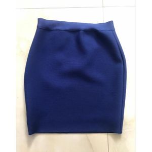 jupe crayon bleu