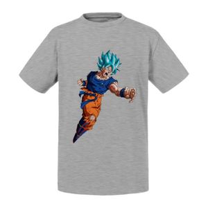 T-SHIRT T-shirt Enfant Gris Dragon Ball Super Son Goku Sup