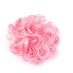 BARRETTE - CHOUCHOU Elastique chouchou faux cheveux - rose - RC005955