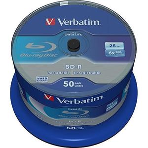 CD - DVD VIERGE VERBATIM BD-R SL Datalife 25gb 6X 50pack 43838