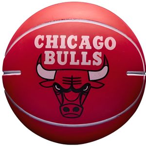 BALLON DE BASKET-BALL Ballon NBA Dribbler Chicago Bulls - rouge - Taille 3