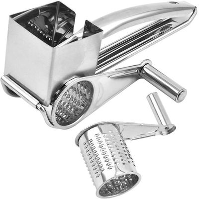 Râpe à Fromage Rotative En Acier Inoxydable Avec Poignée - Moulin à Fromage Portable Pour Cuisine Facile