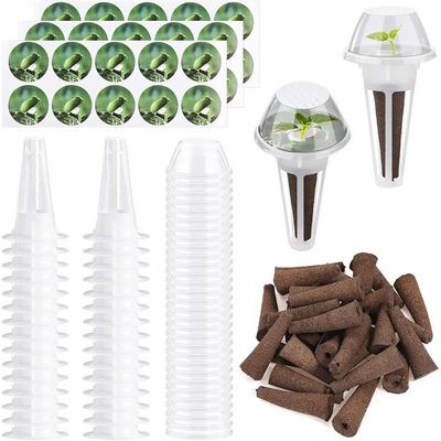 Lot de 50 Laine De Roche Blocs, Cubes De Culture Soilless, Hydroponique Cubes, Bouchons Plantes en Laine Roche SYSTEME HYDROPONIQUE - Jardin